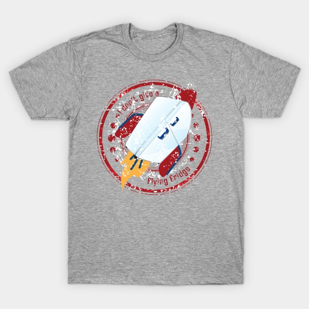 Flying Fridge T-Shirt by earthfirespirit